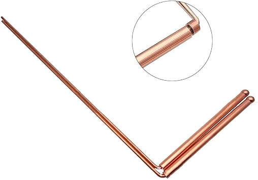 StarRing 2 PCS Copper Dowsing Rods Kit,99.9% Copper Detector Rods Metal Detector Rod For Water Treasure Hand Finding Tools, Water Divining Rods Detector Rod (A-Ball)