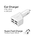 immagine 1AIINO - Car Charger 4 USB da 4.8A I Alimentatore Da Auto Portatile I Dispositivo Ideale Per Viaggi I Ricarica Ultra Rapida ed Efficace - Bianco