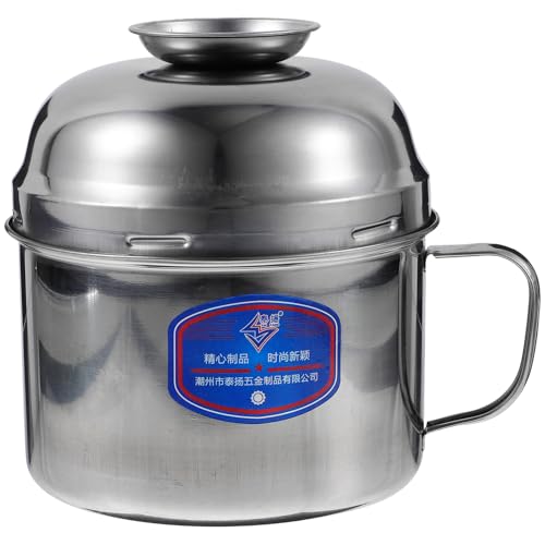 CIYODO Large Capacity Stainless Steel with Lid Dual Fast Food Cup for Instant Rice and Noodles for Home Office and Travel Use