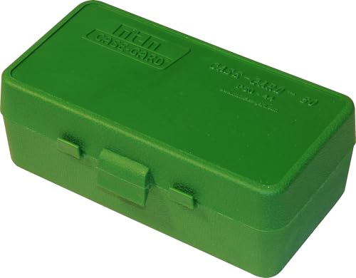 MTM 50 Round Flip-Top Ammo Box 41/44 Cal (Green) , 1.75