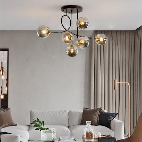 Lámpara colgante vintage de 6 luces E27 para decoración de loft y cocina moderna 6