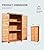 YTGLEN Outdoor Storage Cabinet, Wood Garden Shed, Pool Storage Shed with Lockable Door, Waterproof Roof and 2 Removable Shelves, Vertical Outside Storage Shed for Patio, Backyard and Lawn