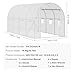 VEVOR Walk-in Tunnel Greenhouse, 14.6x6.4x6.3 ft Hoop House Greenhouse Tunnel, Plant Hot House with Galvanized Steel Frame, White PE Cover, Roll-up Zipper Door and 8 Windows for Outdoor
