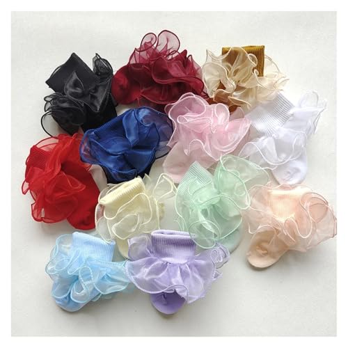 Ruffle Socks 3pcs With Lace Ruffles Girls Ankle Kids Dance4