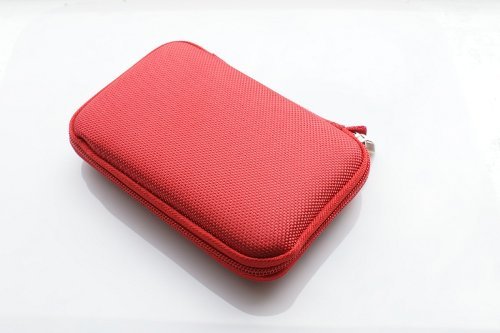 AAA Products Étui de rangement protecteur pour disque dur externe USB 2,5" avec emplacement pour carte mémoire et câble USB Dragonne détachable incluse thumbnail