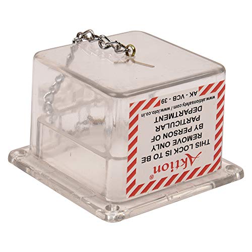 Image of Mini Electrical Panel Lockout AK-VCB-39A Lock and hold, White (Pack of 5)