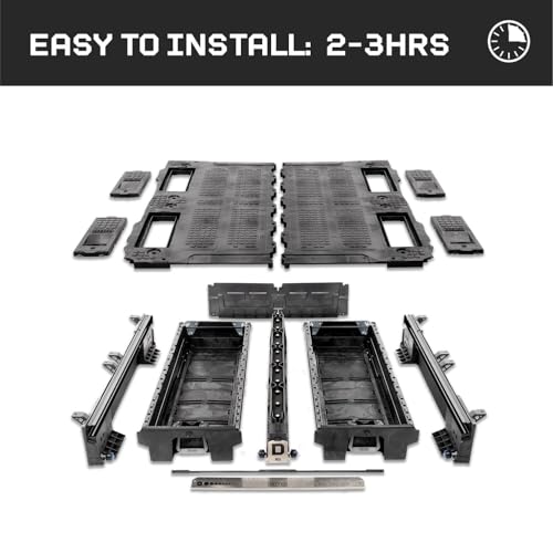 DECKED Truck Bed Storage System with System Accessories | Compatible with RAM 1500 (2009-2018) 1500 Classic (2019-current) 5\'7\"
