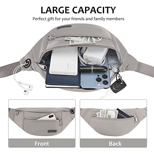 Image of MAXTOP Large Crossbody Fanny Pack Belt Bag for Women Men with 4-Zipper Pockets Gifts for Enjoy Sports Yoga Running Workout Walking Casual Travel Wallets Fashion Waist Pack Phone Bag