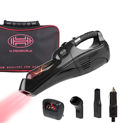 HEYNER® Auto Staubsauger für KFZ Starke Saugleistung inkl. Tragetasche Tragbarer Handstaubsauger Handsauger