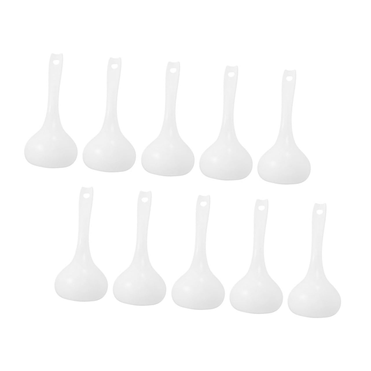 10Pcs Plastic Soup Ladles Heat Resistant Food Serving Spoon for Rice and Flour Kitchen Utensil with Smooth Finish for Everyday Use