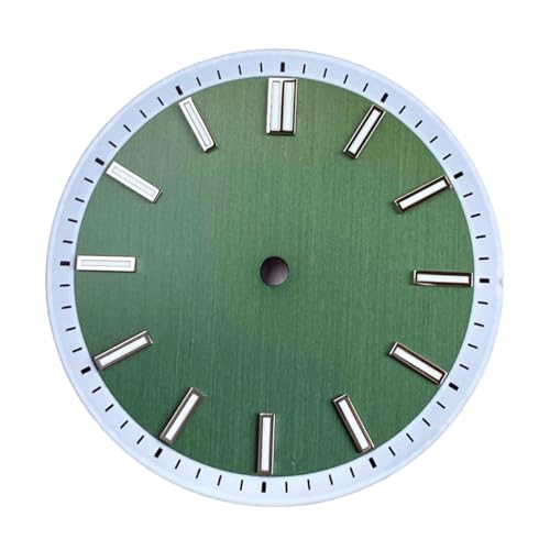 Cadran vert pour NH35 NH36 et Miyota 8215 avec texture de barre noire 32mm