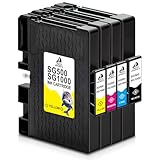 DOUBLE D SG500 SG1000 Sublimationspatronen kompatibel für Sawgrass Virtuoso SG500 SG1000 Sublimationsdrucker (4er Pack)