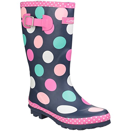 Cotswold Kids Dotty Jnr Pull On Wellington Boot Multicoloured Size UK 13 EU 32