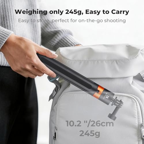 Image of K&F CONCEPT 142cm /55.9 inch Telescopic Selfie Stick Tripod for Action Camera | 2-in-1 Portable Stand Handle Stick Pole For GoPro Hero 13 /12 /11 /10 /9 /8, DJI Osmo Action 6 /Osmo Action 5 Pro /4 /3 Accessories