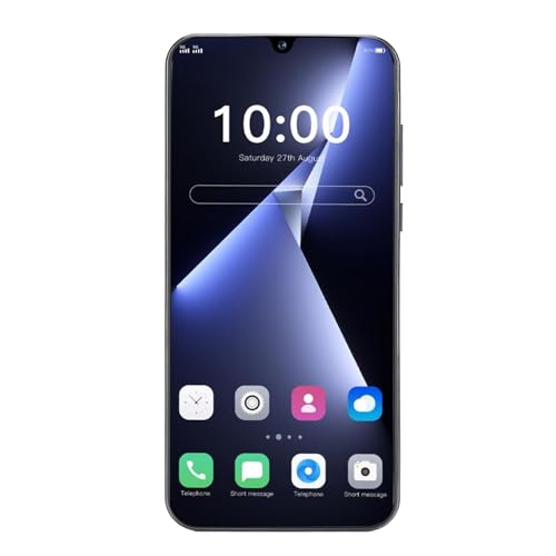 Smartphone 6,49" HD-skärm, Dubbla Kort, Spelvänlig (Silver)