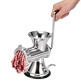 Tritacarne Manuale in Lega di Alluminio, Macinatrice per Insaccatrice per Salsicce Riempitrice per Accessori per la Domestica Tritacarne a Manovella Processore in Acciaio