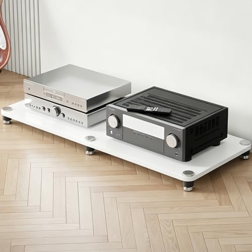 Soporte multimedia antivibración de 8cm para amplificador blanco 2