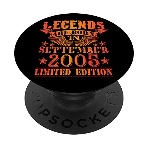 Cumpleaños Septiembre 2005 Edición Limitada Regalo Vintage PopSockets PopGrip Intercambiable