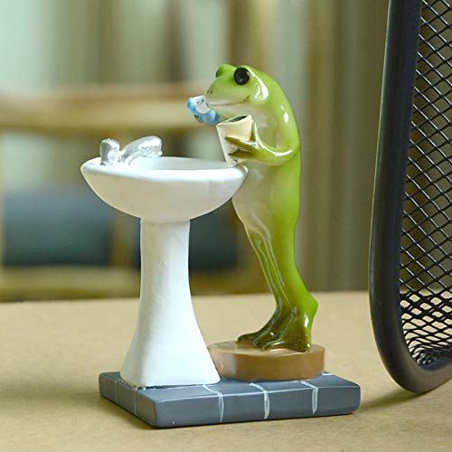 Gemmia Miniature Fairy Garden Frog Figurine- Self-Growth Reading Frog #TOP5
