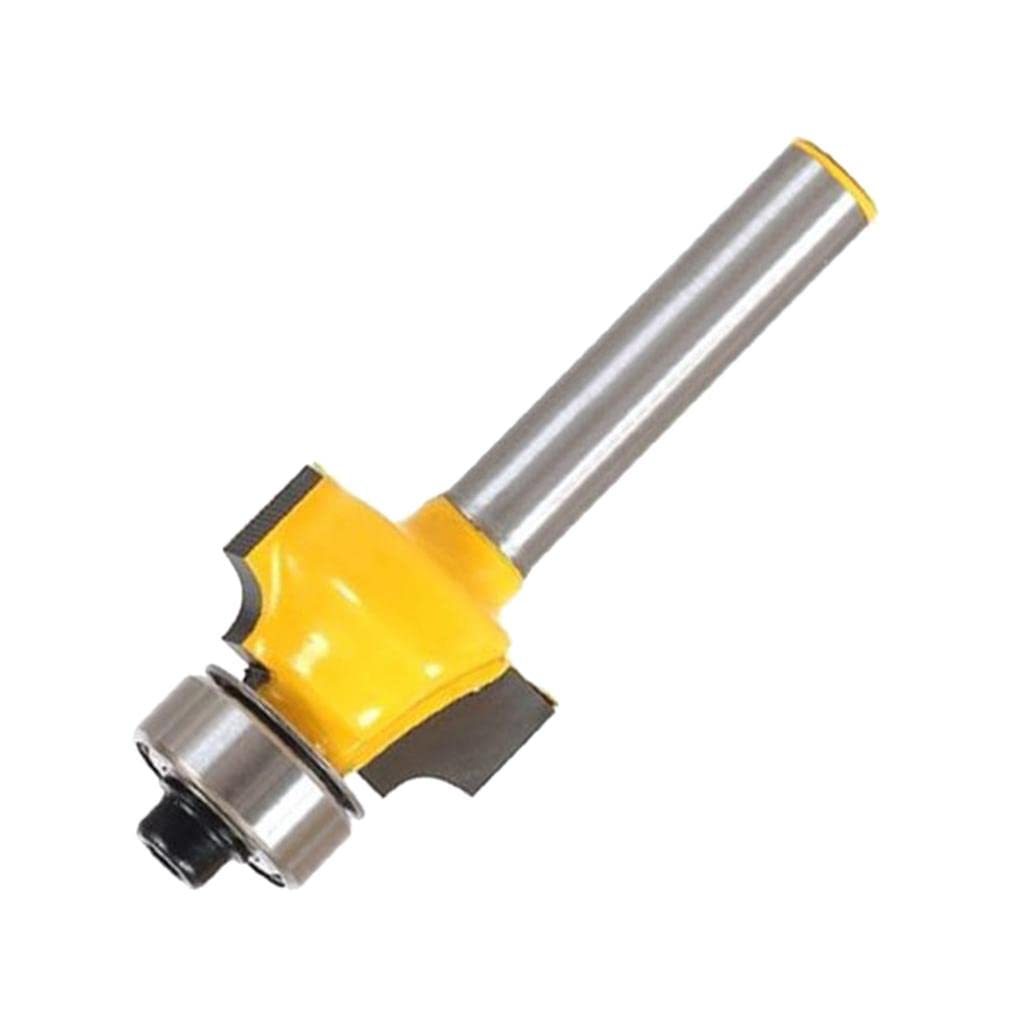 LR Decor Bazaar 1/8-inch Radius 1/4'' Shank Round Over Beading Edging Router Bit Woodworking Tool