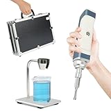 U.S. Solid Handheld Ultrasonic Homogenizer Lab Sonicator Processor Emulsifier Cell Disruptor Mixer with Bracket Carrying Case 100~230V (8mm 0.1~300ml)