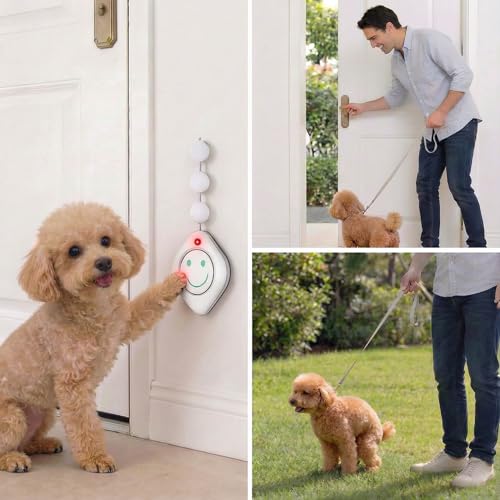 Sonnette pour chien pour éviter les griffures et dégradations sur les portes