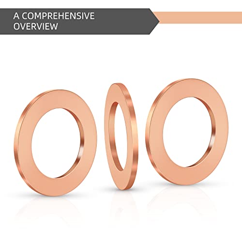 Image of (15Pcs) M12 Oversize Piggyback Oil Drain Plug Copper Crush Washers Seal Ring Gaskets DFL-037DP