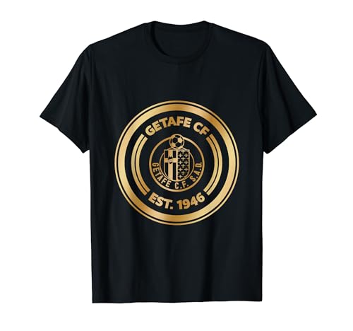 Getafe CF | Camiseta de Manga Corta Negra Unisex-Adultos Pequeño
