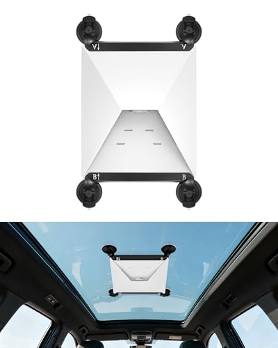 MEKEET Starlink Mini Mount- Suction Cup for Starlink Mini Accessories- Secure Satellite Mounting Kit for a Stable Satellite Signal, Vibration-Proof in RVs, Boats, Cars (Black)