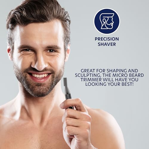 Aparador de barba de micro precisão Groom Essentials para homens | Aparador de pelos para homens, ap