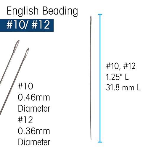 Image of The Beadsmith Bead Embroidery Needles, Size 10 and 12 Assortment