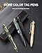 Origin-Joy Tactical Pens Self Defense, Military EDC Heavy Duty Metal Survival Pen with Tungsten Steel Tip for Men and Police (1 PCS, Black)