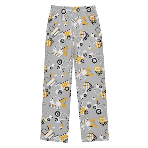 Cargo Crane Boys Long Pants Soft Trousers Elastic Waist Kids Lounge Bottoms with Pockets S-XL