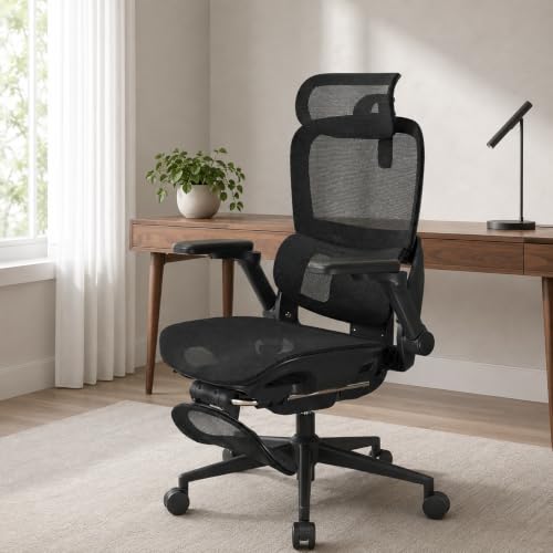 SIHOO B300?PRO �I�t�B�X�`�F�A �f�X�N�`�F�A 6D �A�[�����X�g (���N���C�j���O�A��) �u���b�N�J���[ | �����������o�[�T�|�[�g (�㉺�E�O��) 5 �i�K���~���� �Ɨ����I�b�g�}���t�� �ʋC�����b�V�� �l�ԍH�w �Q�[�~���O�`�F�A �ݑ�[