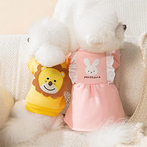 Vestido De Cachorro Fantasia De Cachorro Vestido De Cachorro Gato Roupas De Roupas Outono E Inverno