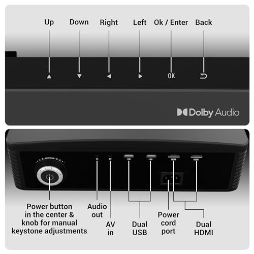 ZEBRONICS PIXAPLAY 16 Dolby Smart LED Projector, 4000 Lumens, 4K Support, 200 Inch Screen Size, USB, HDMI, AV, AUX, WIFI, 1080p Native, Supports... - Image 3