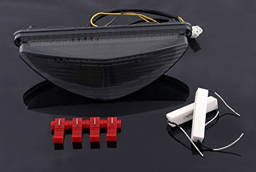 Areyourshop LED Taillight integrated Turn Signals For Yamaha Raider 2008-2010 Smoke