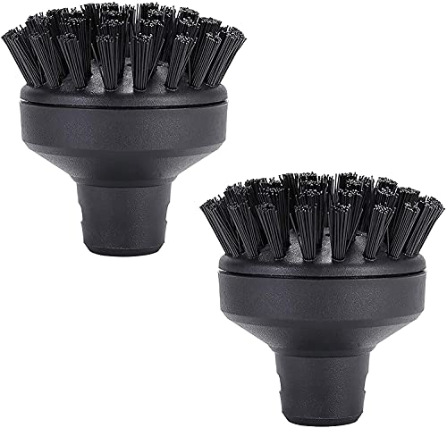 KEEPOW Grande brosse ronde 2 pièces pour nettoyeur vapeur Karcher