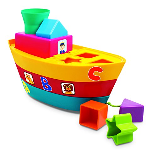 Image of Giggles Nico The Giraffe, Yellow & Giggles Stack a Boat, Multi Color