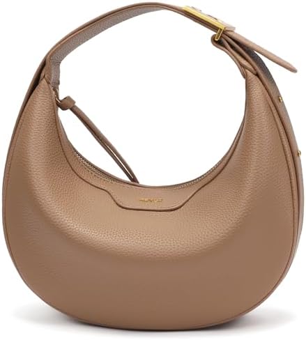 Keyli Crescent Shoulder Bag for Women Trendy Leather Crossbody Hobo Purse Vegan Clutch Handbag Adjustable Strap