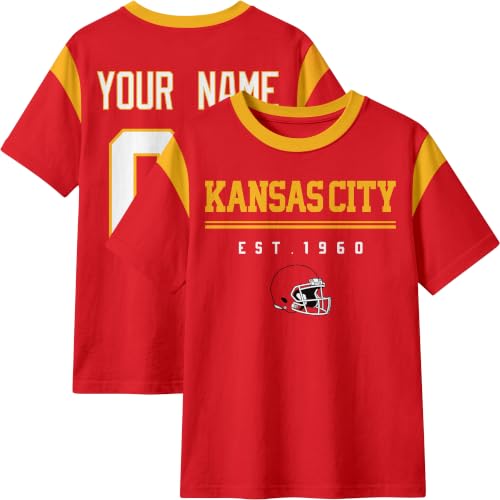 Image of T-Shirt Custom Crewneck Short Sleeve for Men Gifts | Custom T-Shirt Personalized Name and Number