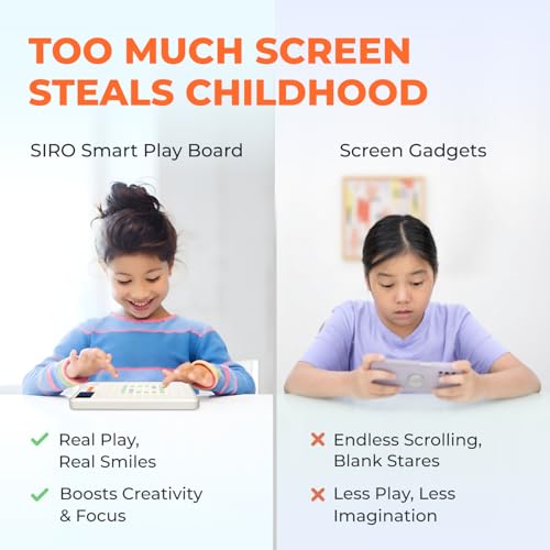 Image of SIRO Smart Play Board | Screen-Free Educational Toy for Kids | 10 Built-in AI-Powered Games |Develops Thinking, Focus & Problem-Solving |Portable Handheld |Rechargeable |Birthday Gift for Boys & Girls