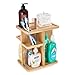 Sorbus 360° Makeup Organizer - Bamboo Wood Make Up Storage Carousel for Cosmetics, Skin Care Rotating Makeup Organizer for Vanity, Bathroom Storage