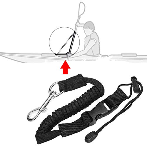 KKmoon Suportes para remos para caiaque Trelas para remos de segurança ajustáveis ​​para caiaque Cli