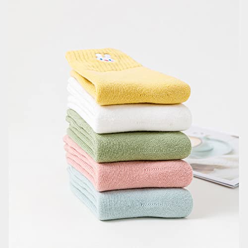 Milsil Socks Womens Girl Thick Warm Winter Socks Five Color Small Animals Cute Cartoon Girl Tube Socks Vintage Knit Thermal Gifts2