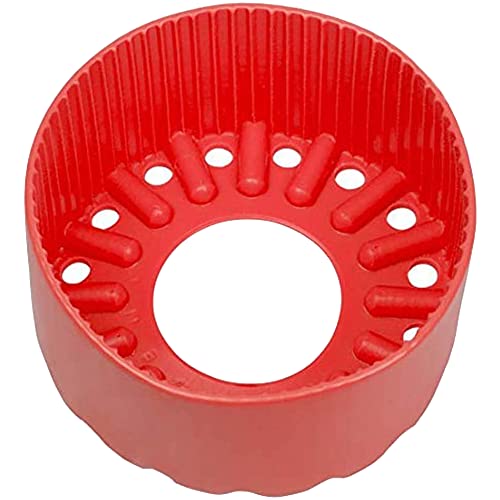 JCS 7.25inch Diameter Vinyl Flat Bottom Scuba Cylinder Tank Boot, Red