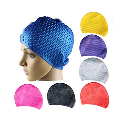 BESPORTBLE Ergonomisches Design Damen-Badekappe Aus Silikon Für Haare Weiches Material Badekappe Für Frauen Zufällige Farbe