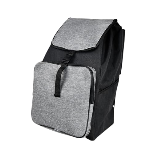Borsa carrello pieghevole Oxford tessuto 51x333x22 cm Accessorio portatile Portable per lusura dellufficio Resistente leggero grigio nero