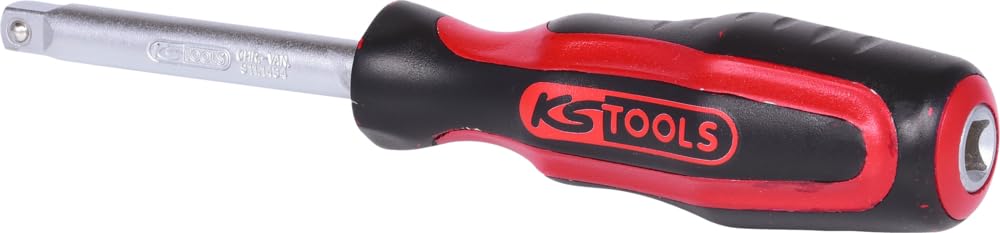 KS Tools - 922.1439 - Poignée emmanchée Ultimate 1/4" - Finition chromée satinée - Chrome vanadium