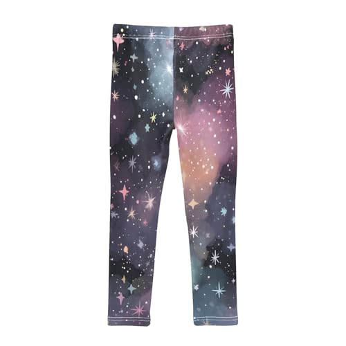 Dreamy Starry Sky Girls Leggings Soft Stretch Workout Yoga Dance Pants for Kids Casual Tights2